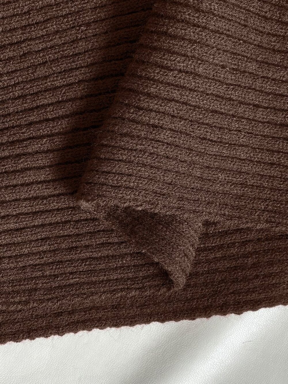 Brown Casual Women's knit sweater top - Picture 7 of 7